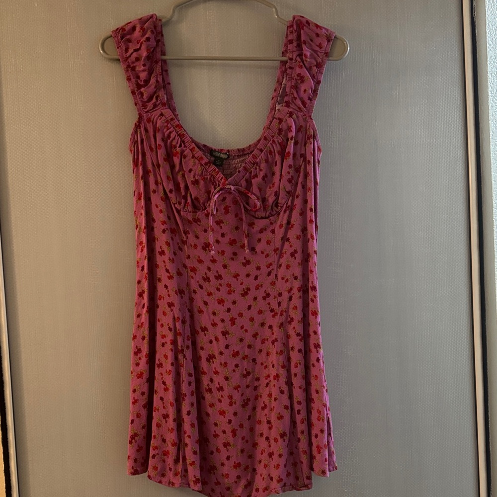 Wild Fable Pink Floral Mini Dress